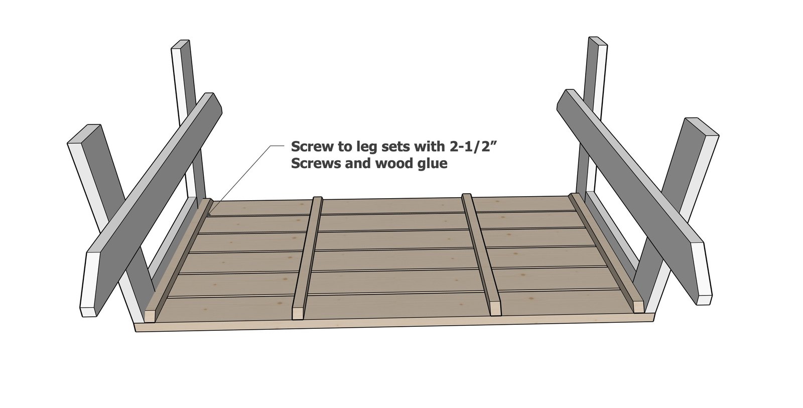The Modern Minimal Picnic Table — step 4