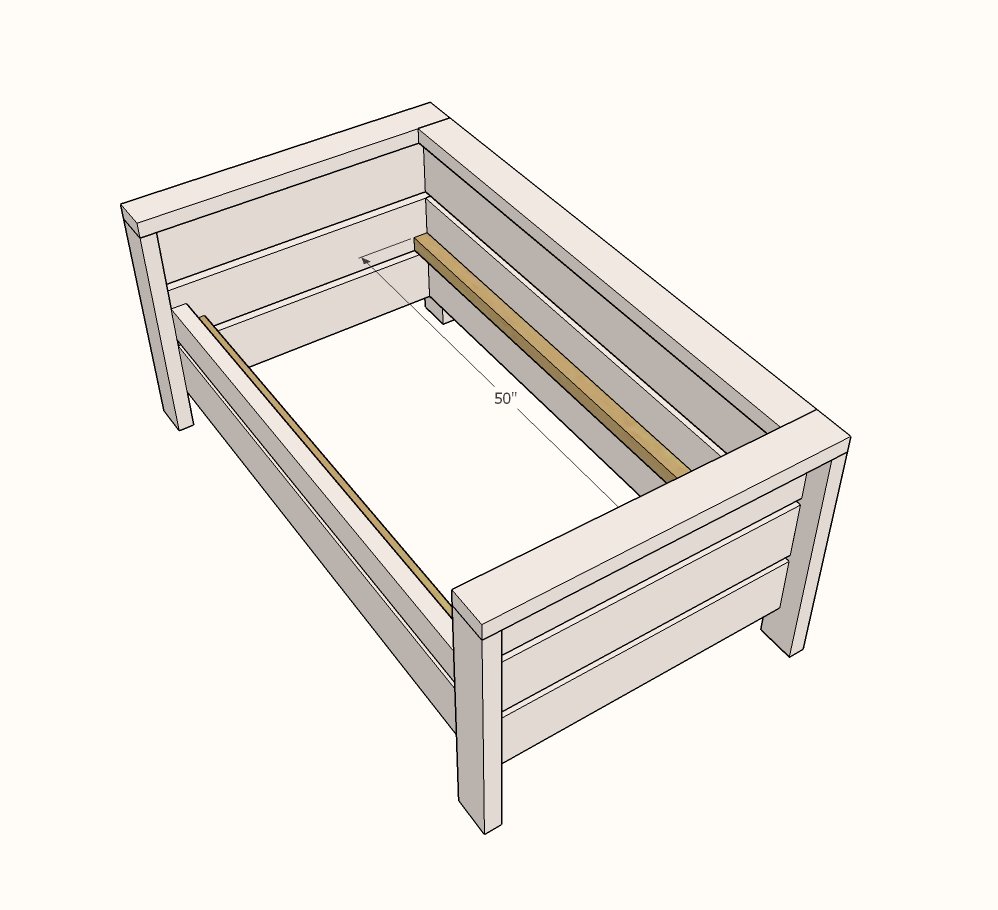 Modern Outdoor Loveseat from 2x4s and 2x6s — step 5