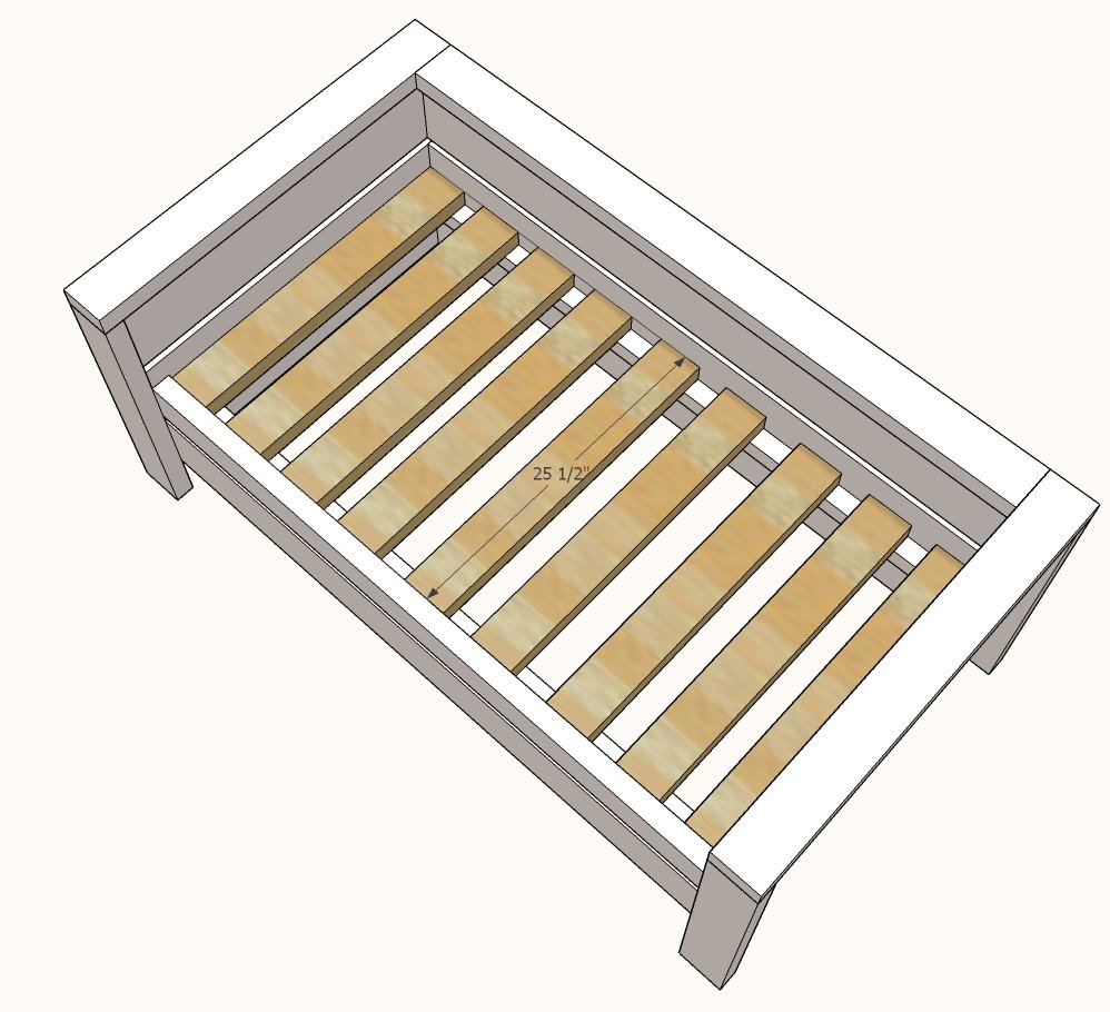 Modern Outdoor Loveseat from 2x4s and 2x6s — step 6