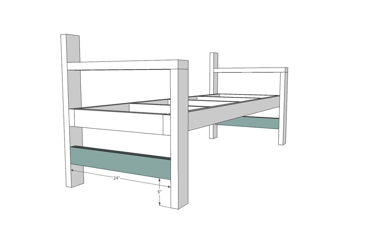 Modern Park Bench — step 4