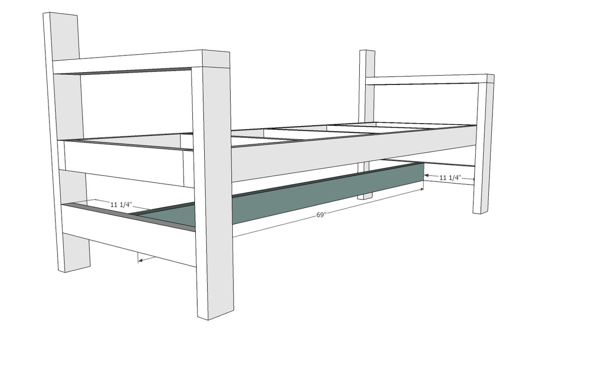 Modern Park Bench — step 5