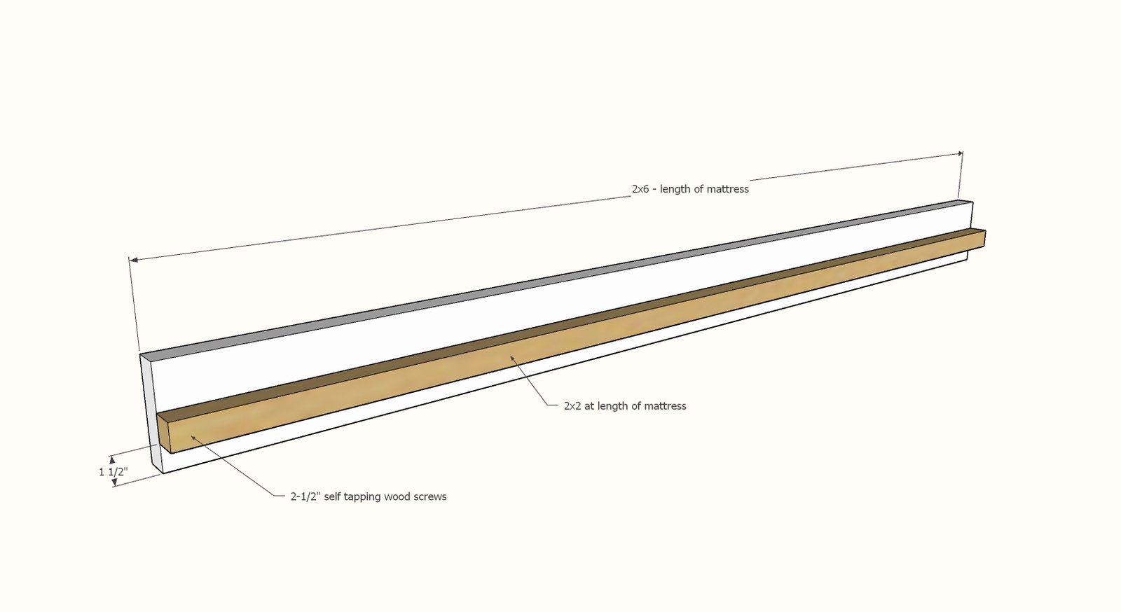 Modern Platform Bed Frame [All Mattress Sizes] — step 1