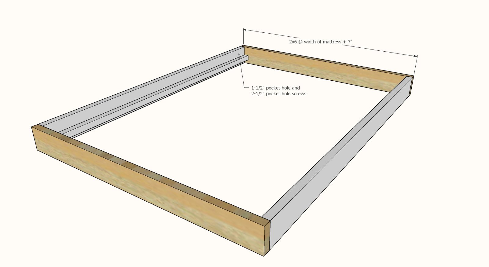 Modern Platform Bed Frame [All Mattress Sizes] — step 2