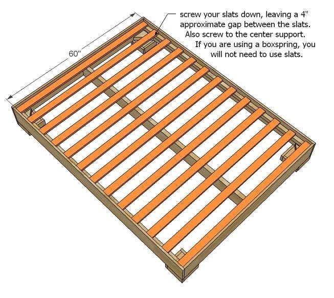 Modern Platform Bed Frame with Chunky Legs — step 7