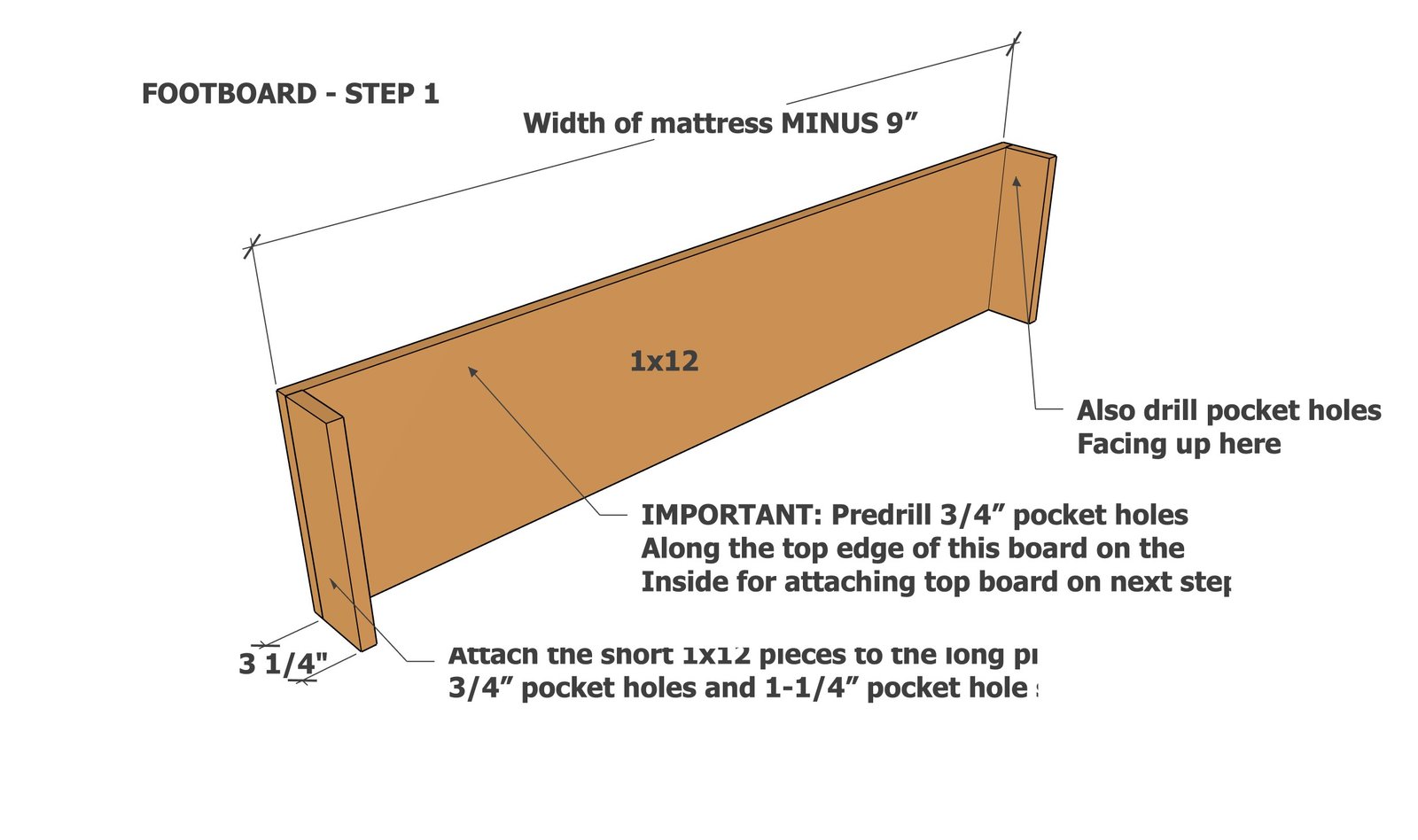 Modern Platform Bed Frame — step 3