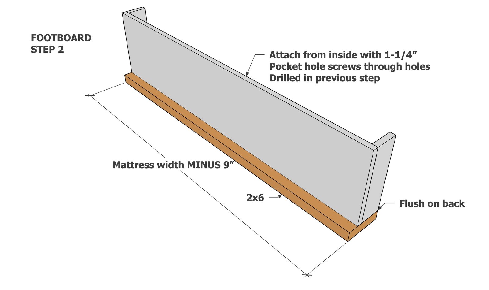 Modern Platform Bed Frame — step 4