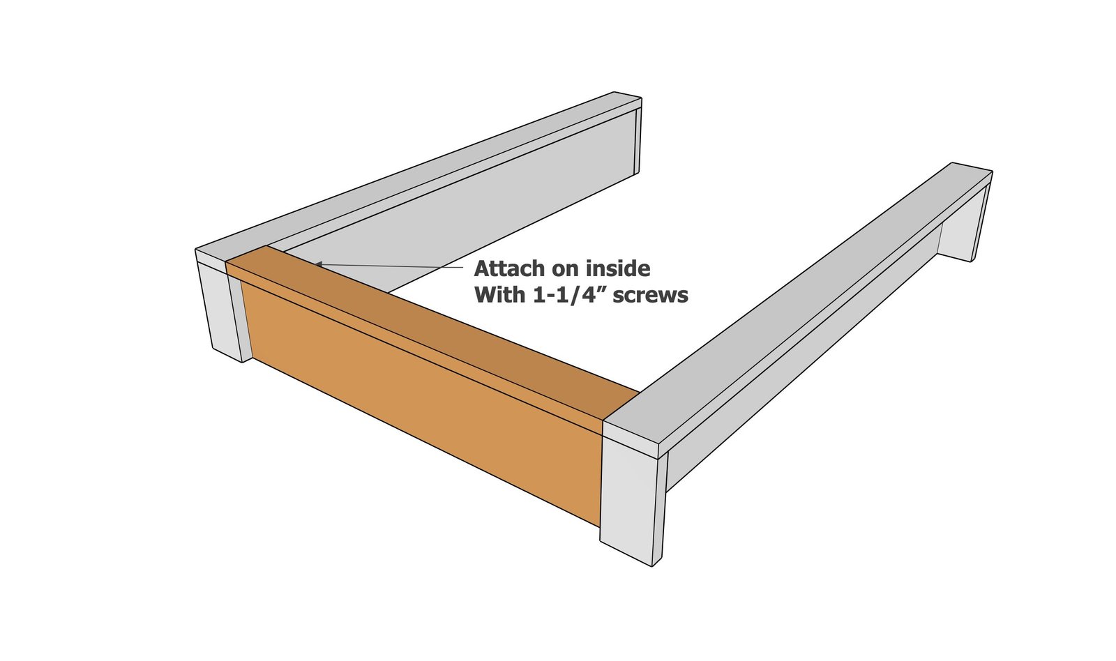 Modern Platform Bed Frame — step 5