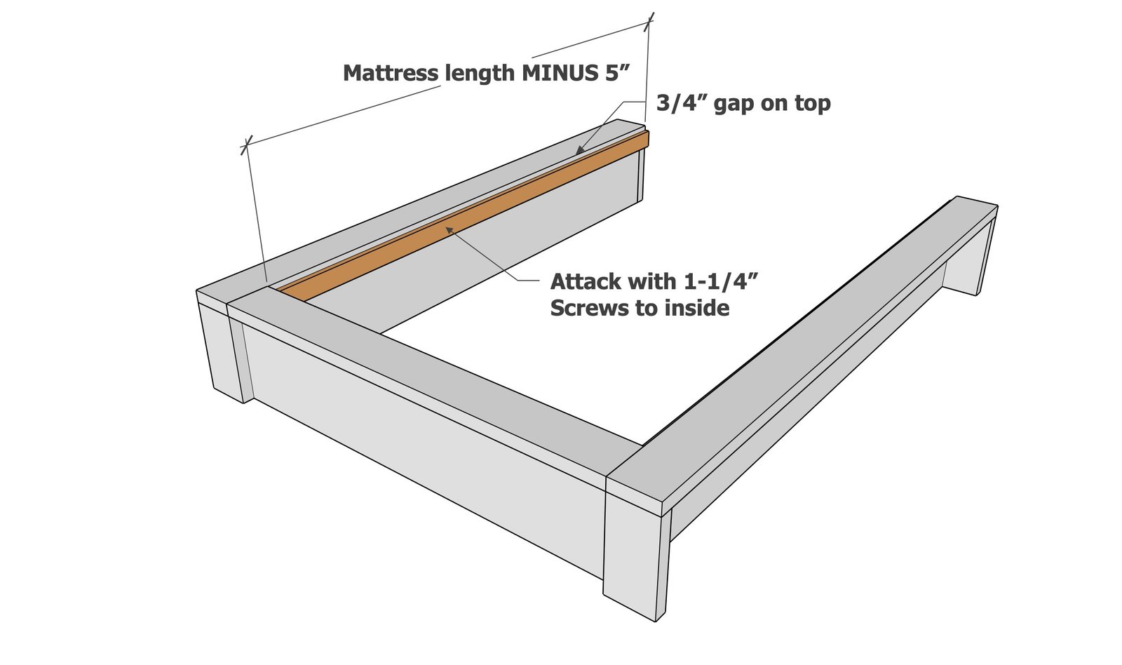 Modern Platform Bed Frame — step 6