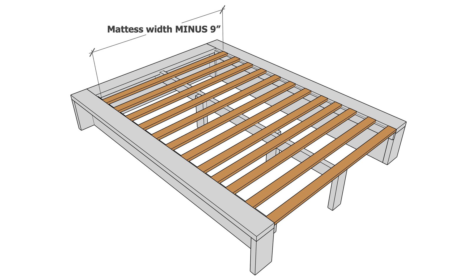 Modern Platform Bed Frame — step 8