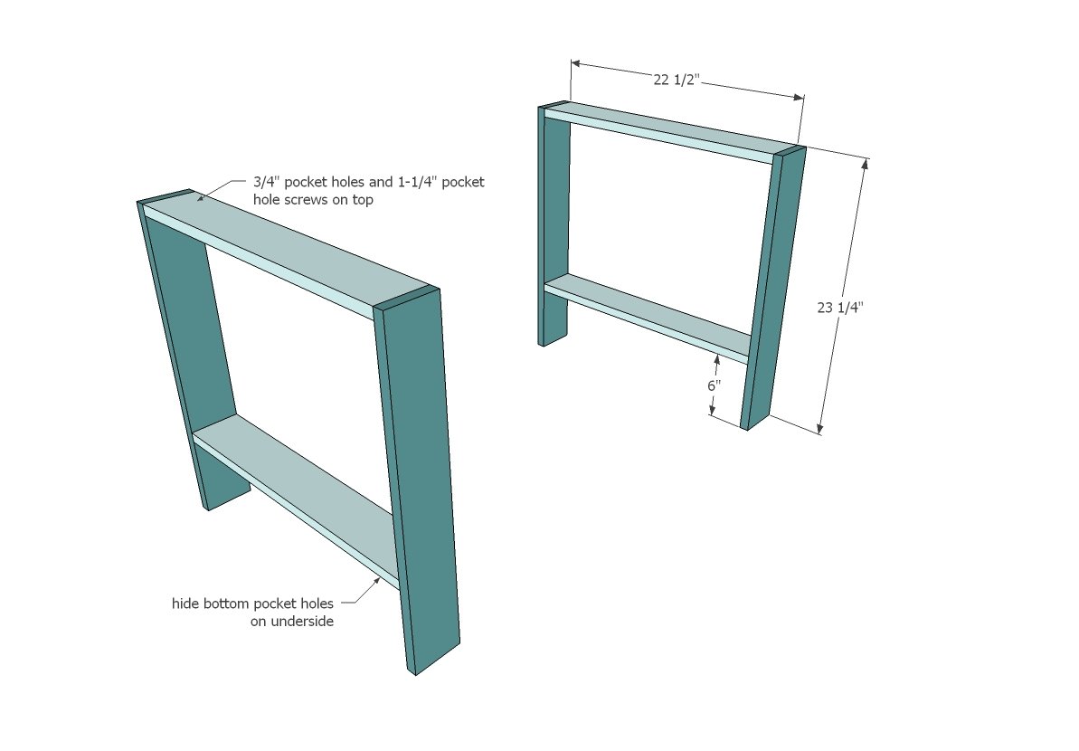Modern Play Table with Storage — step 1