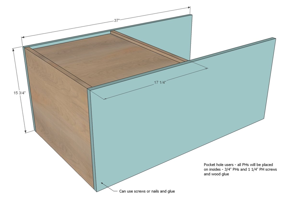 Modern PureBond Toy Box — step 3