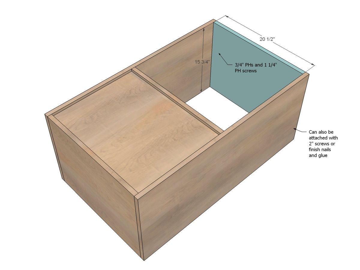 Modern PureBond Toy Box — step 4