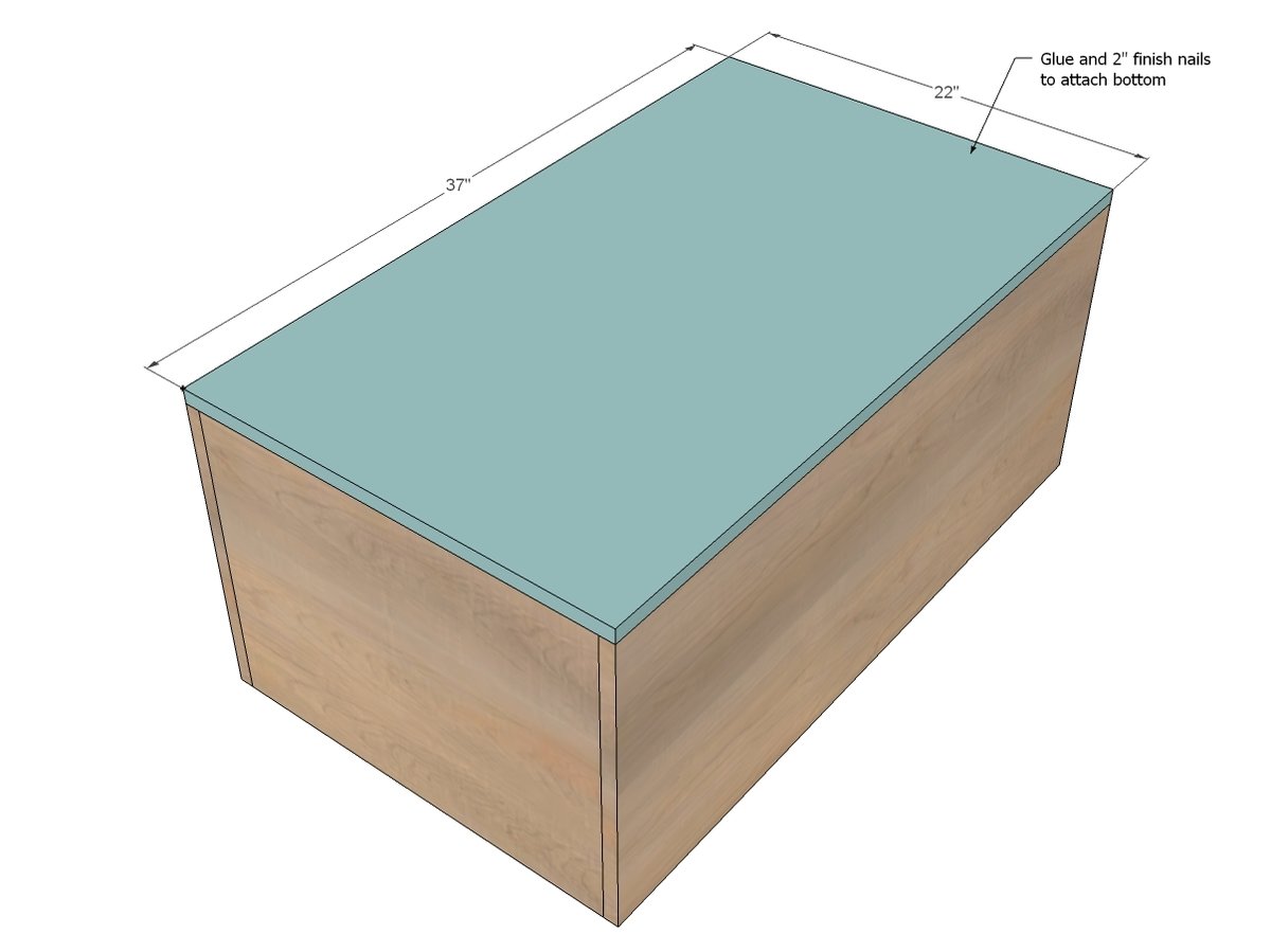 Modern PureBond Toy Box — step 5