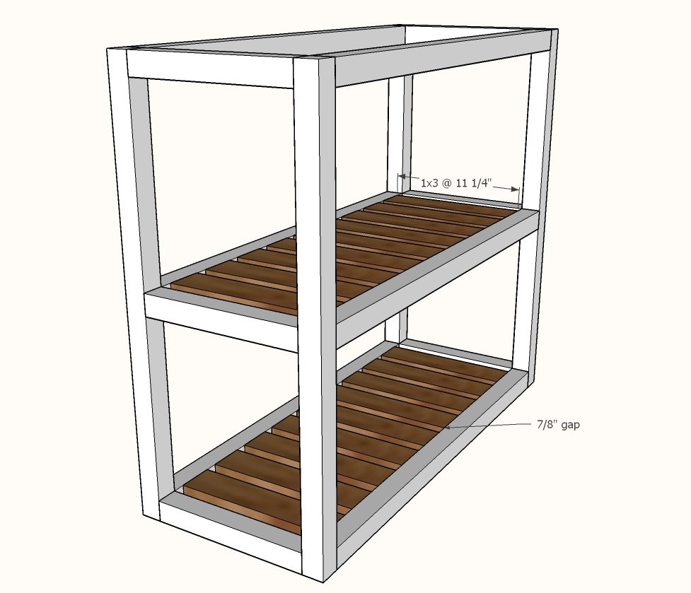Modern Rustic X Console Table — step 3
