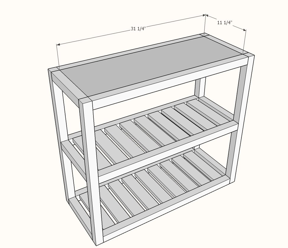 Modern Rustic X Console Table — step 4