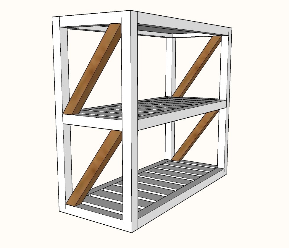 Modern Rustic X Console Table — step 5
