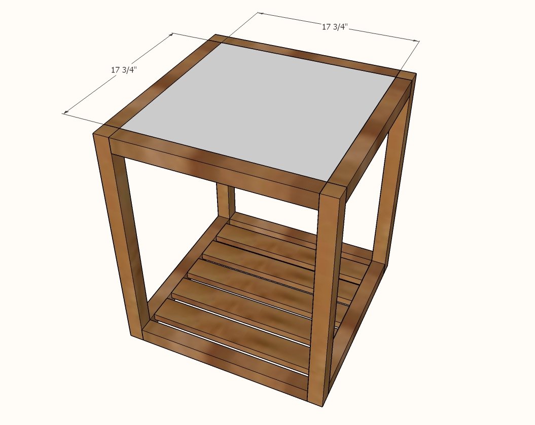 Modern Rustic X End Table — step 4