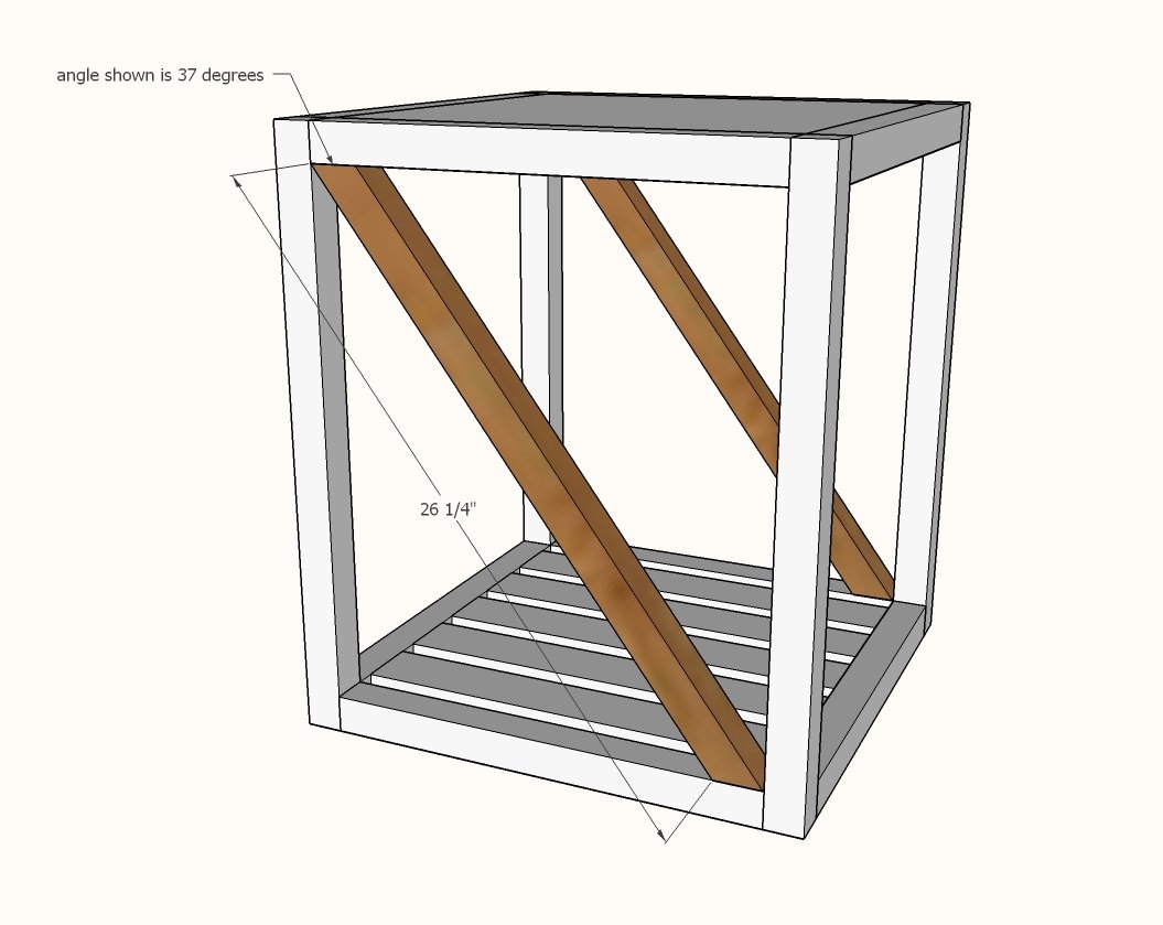 Modern Rustic X End Table — step 5