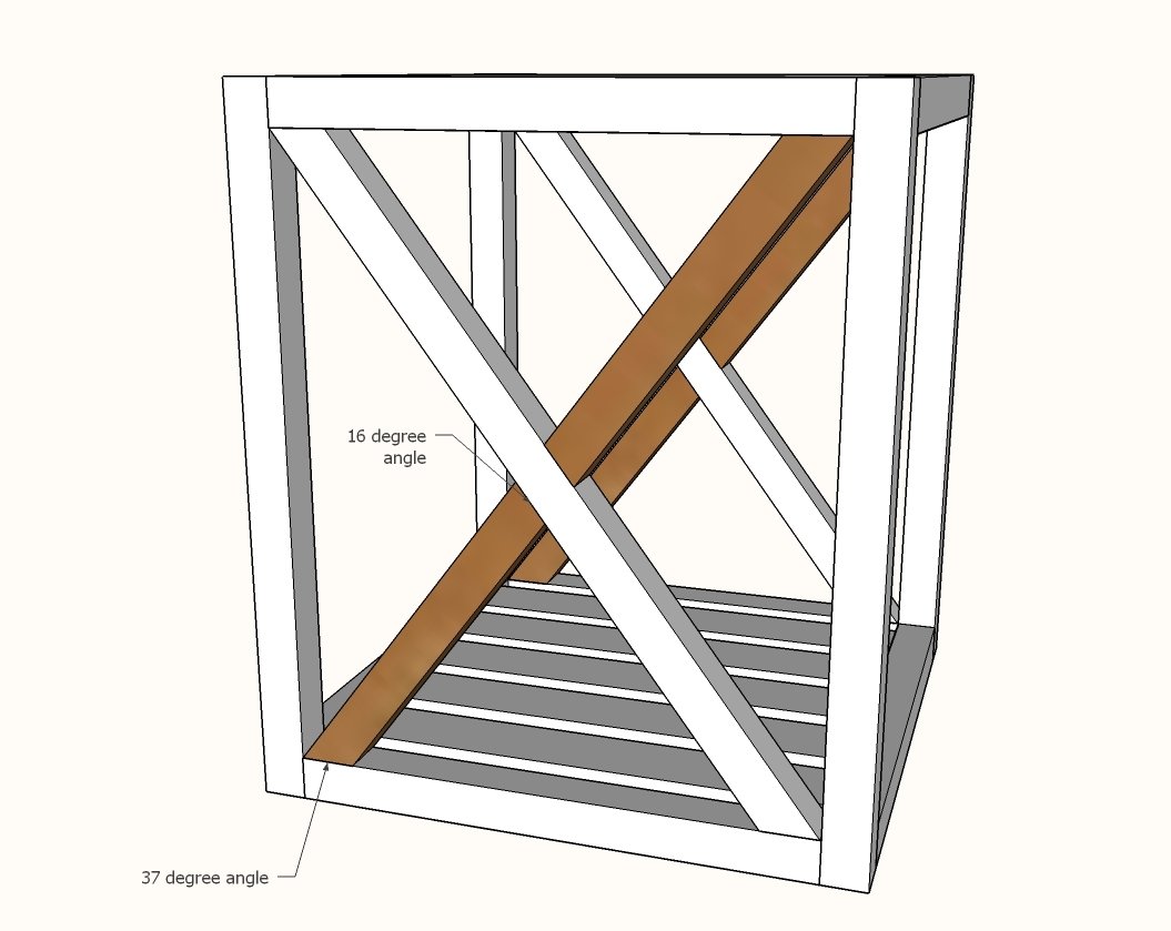 Modern Rustic X End Table — step 6