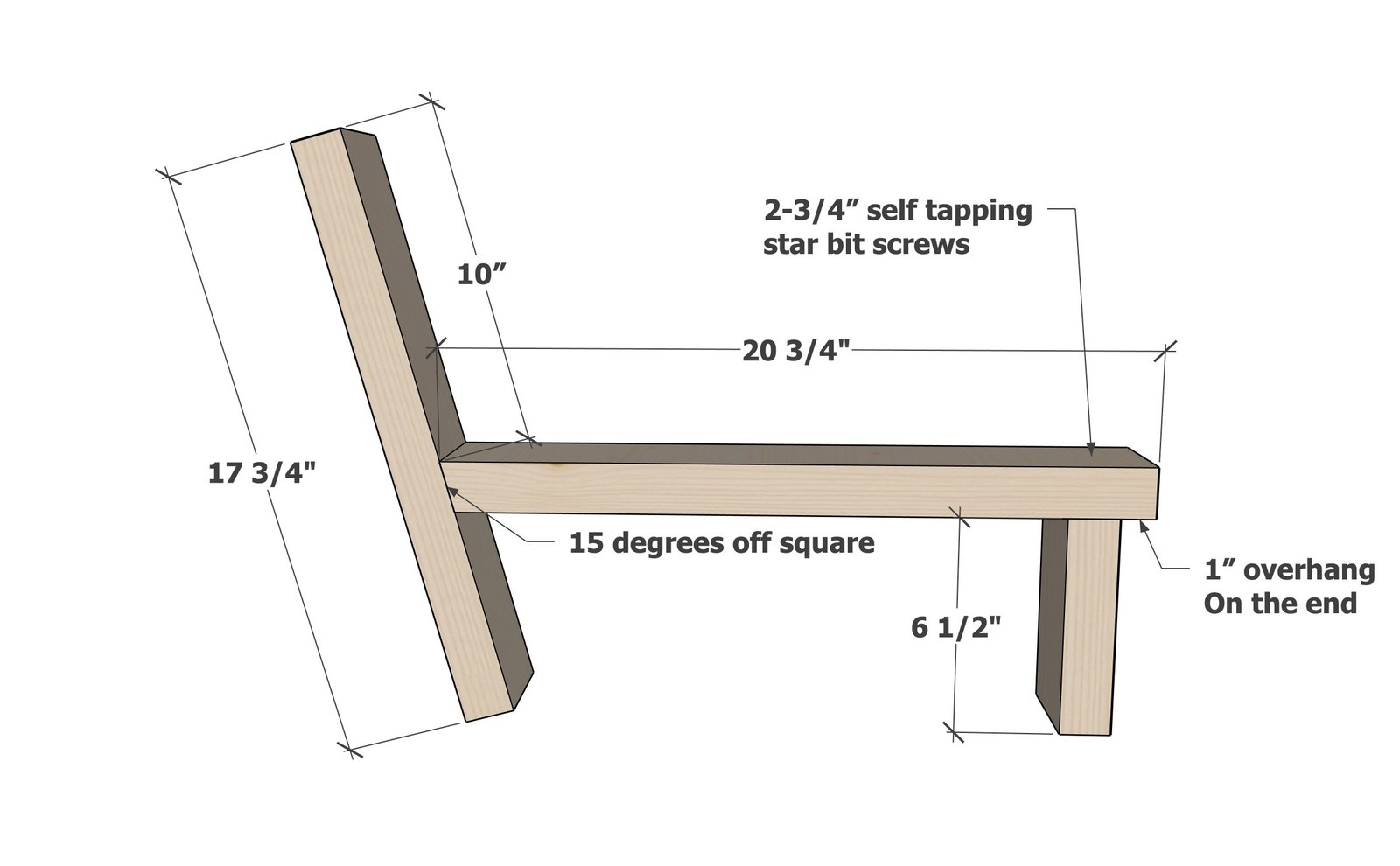 Modern Scrap-Wood Reindeer — step 1