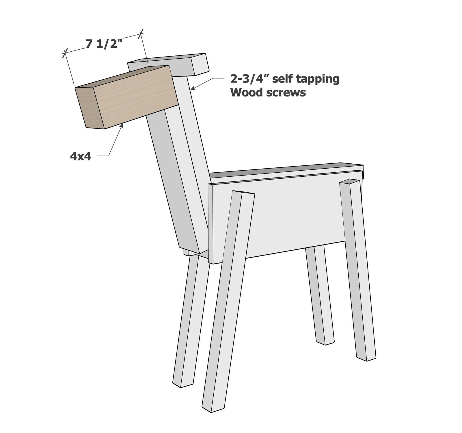 Modern Scrap-Wood Reindeer — step 5