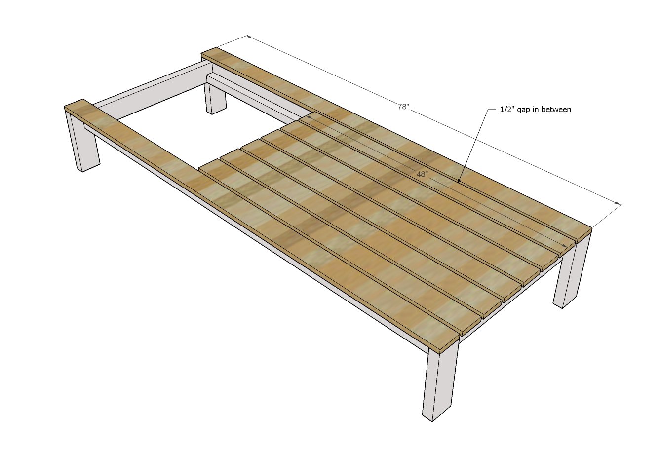 Modern Single Outdoor Chaise Lounge — step 5