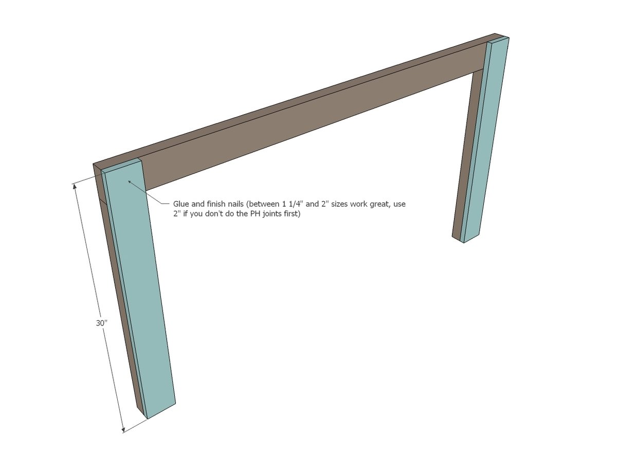 Modern Vertical Slat Top Console — step 2