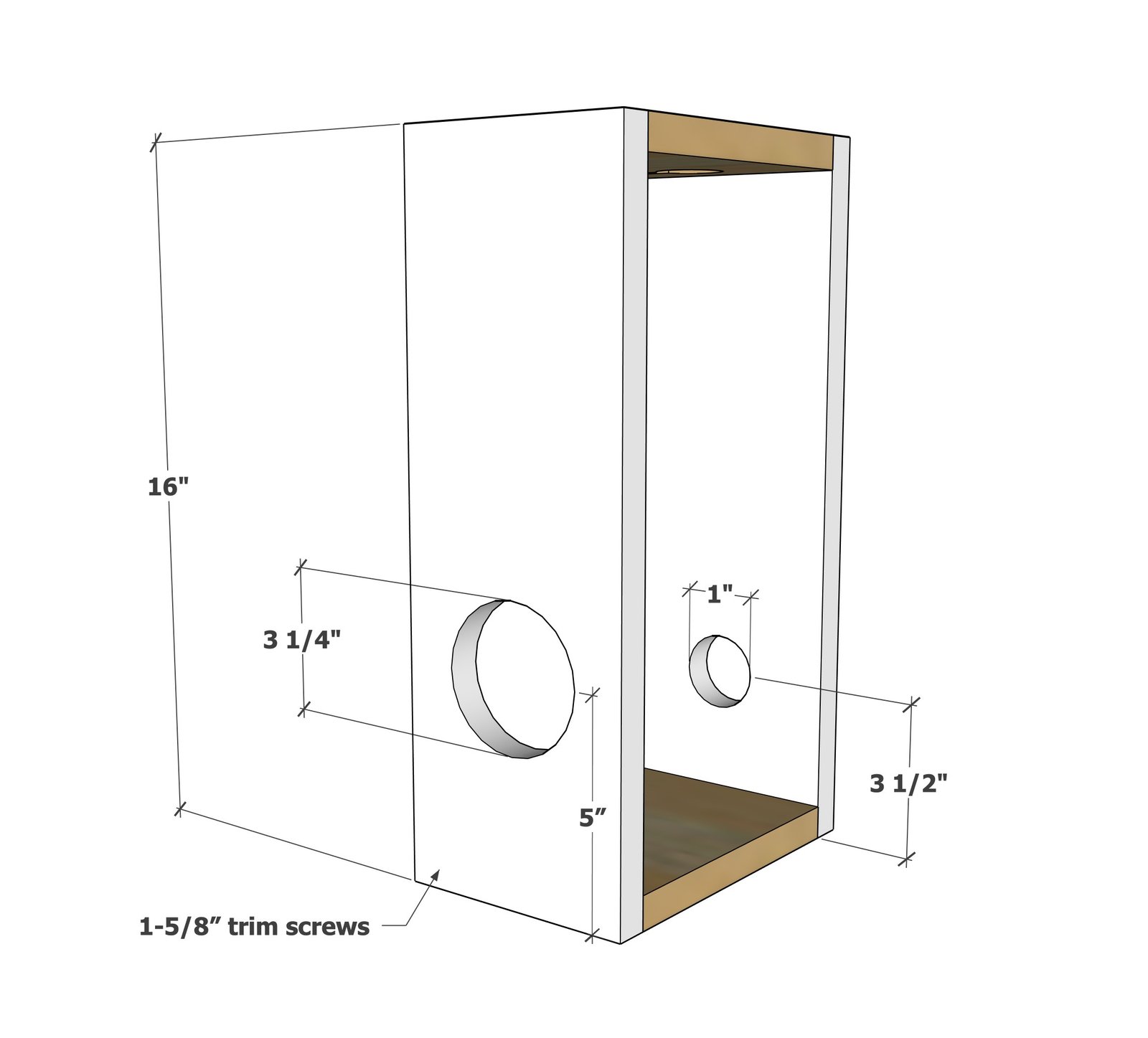Modern Wine and Glasses Caddy — step 1