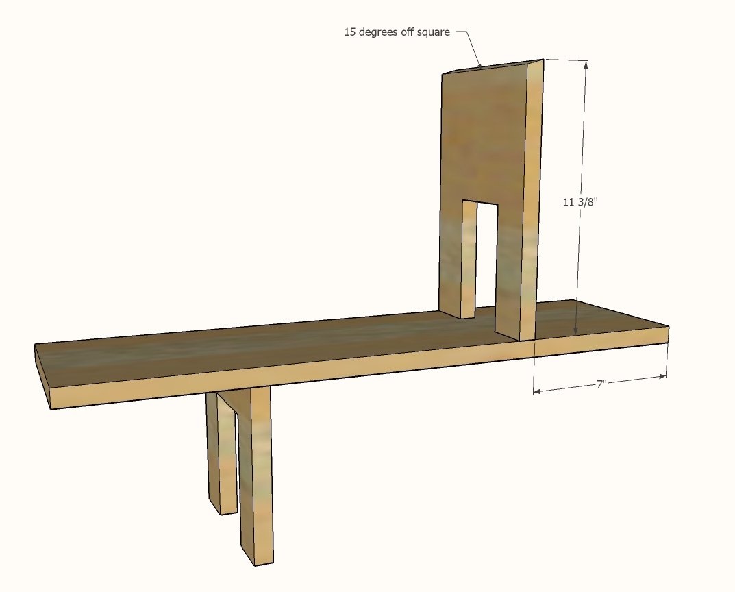Modern Wood Dollhouse Shelf — step 2