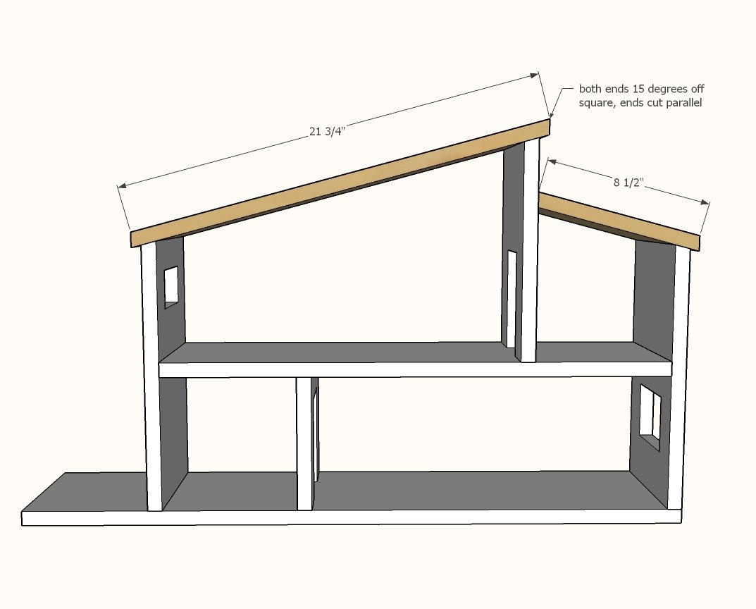 Modern Wood Dollhouse Shelf — step 5