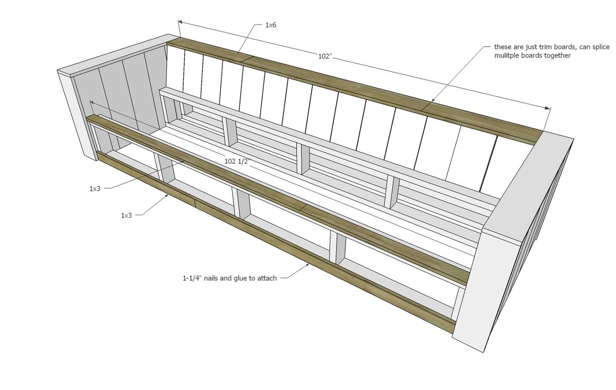 Modern Wood Storage Sofa — step 10