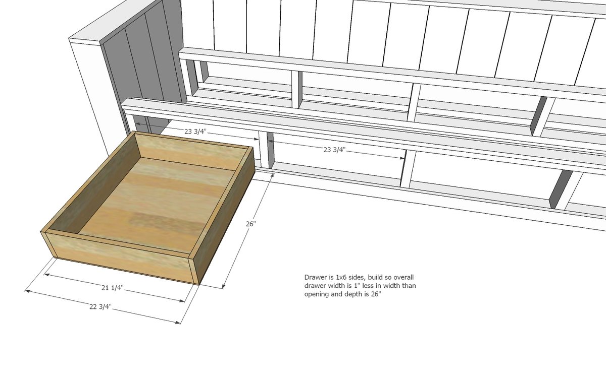 Modern Wood Storage Sofa — step 11