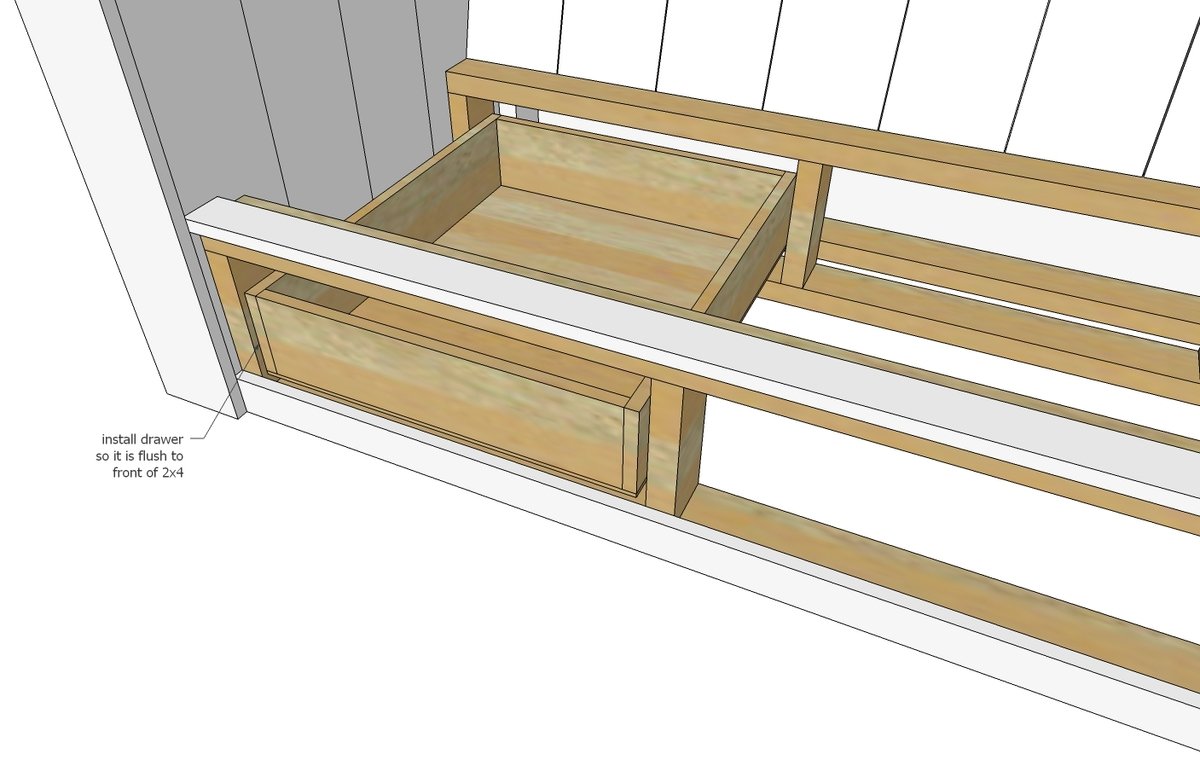 Modern Wood Storage Sofa — step 12