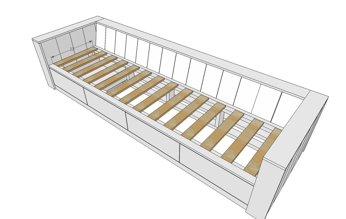Modern Wood Storage Sofa — step 15
