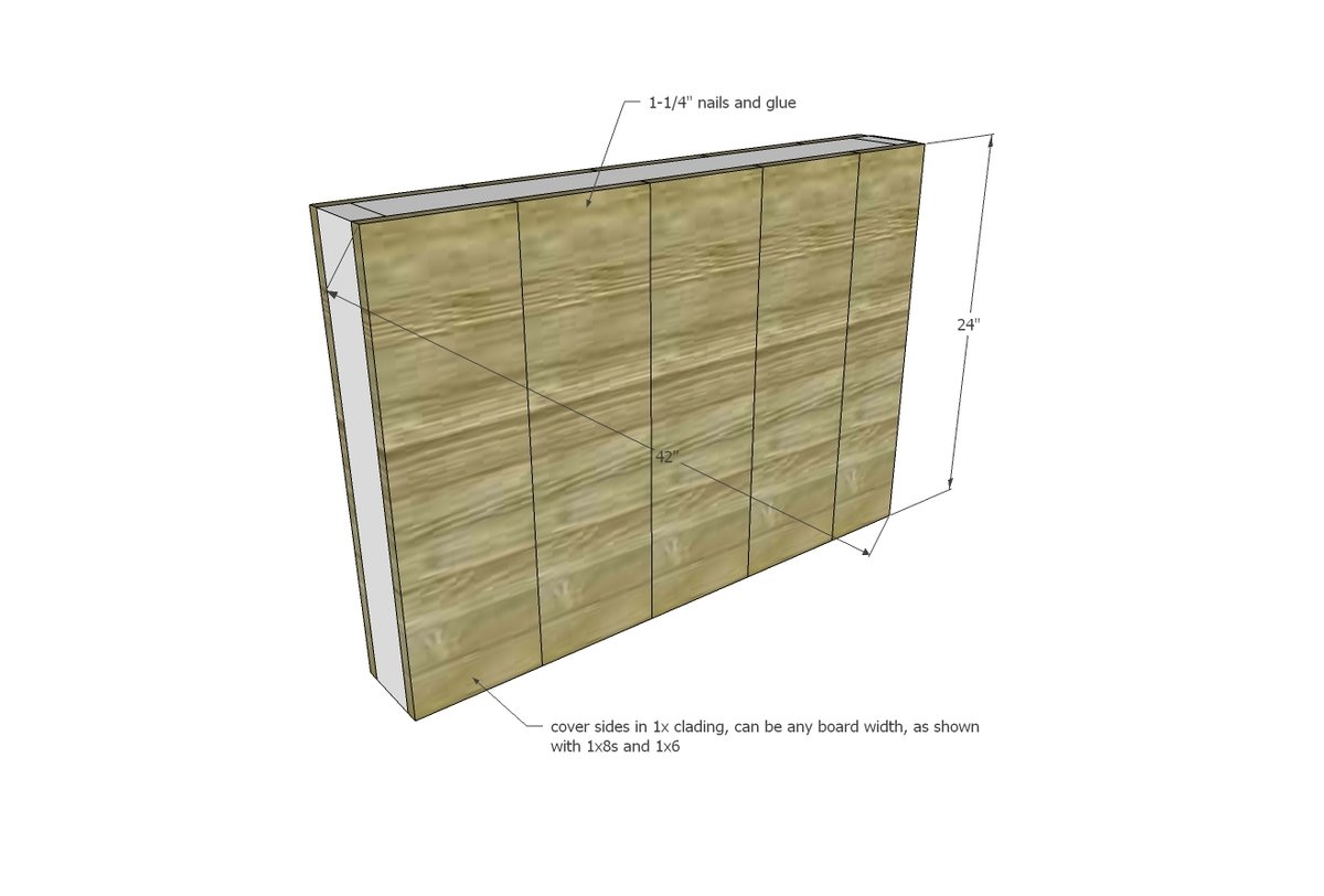 Modern Wood Storage Sofa — step 2