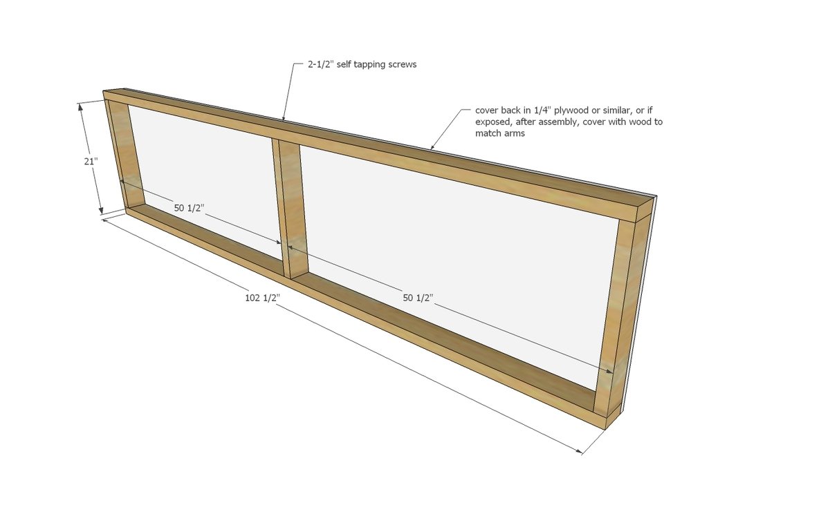Modern Wood Storage Sofa — step 6