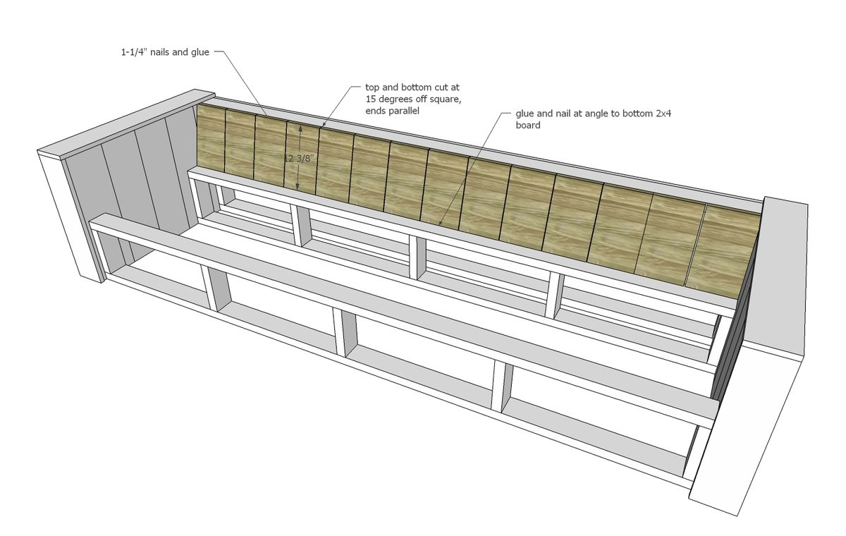 Modern Wood Storage Sofa — step 8