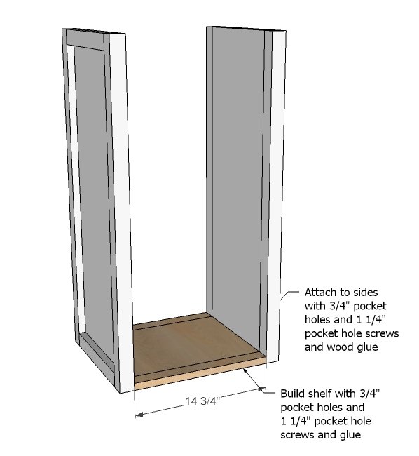 Modular Bar Wine Grid Hutch — step 3