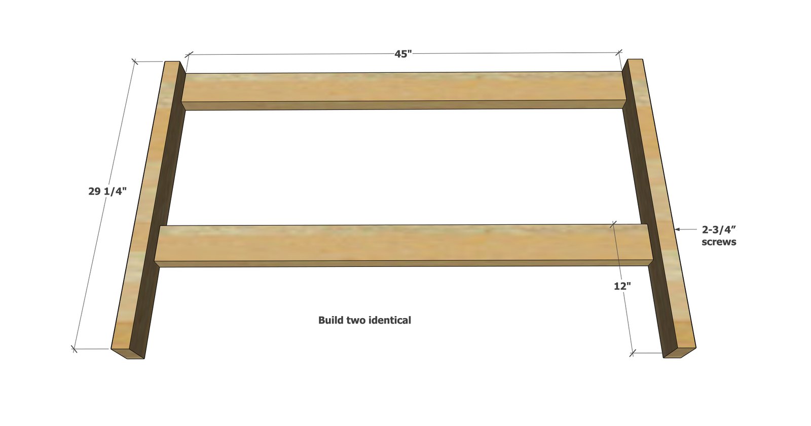 Modular Workbench Sawhorses Countertops — step 1