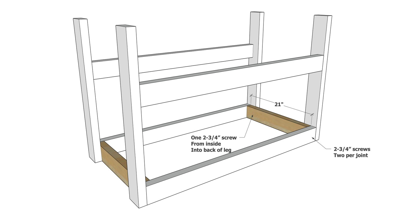 Modular Workbench Sawhorses Countertops — step 2