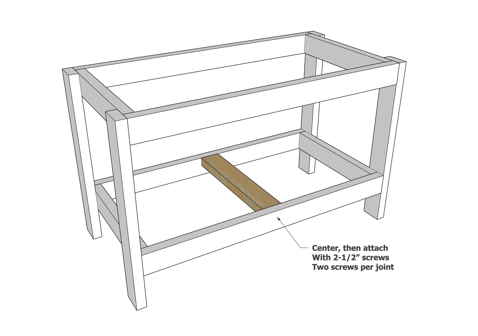 Modular Workbench Sawhorses Countertops — step 4