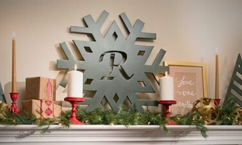 Monogrammed Snowflake Cutout