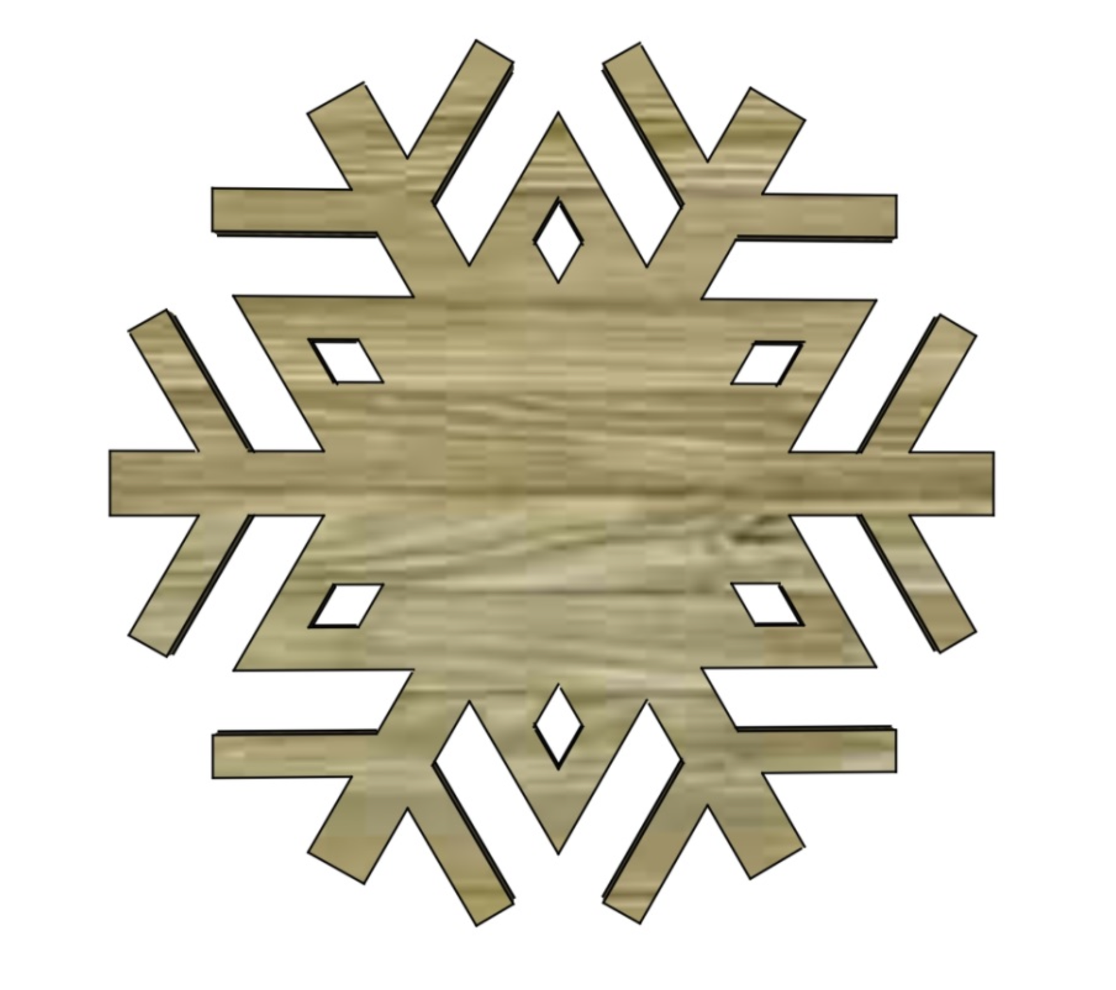 Monogrammed Snowflake Cutout — step 4