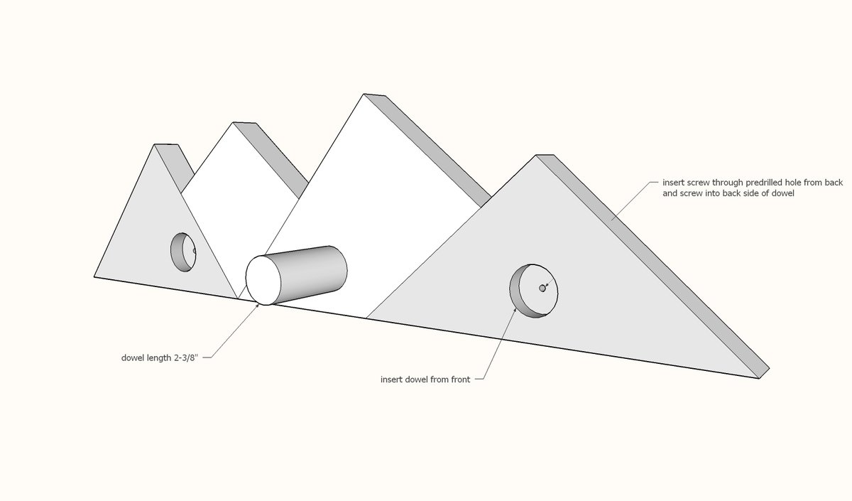 Mountain Wall Hooks — step 3