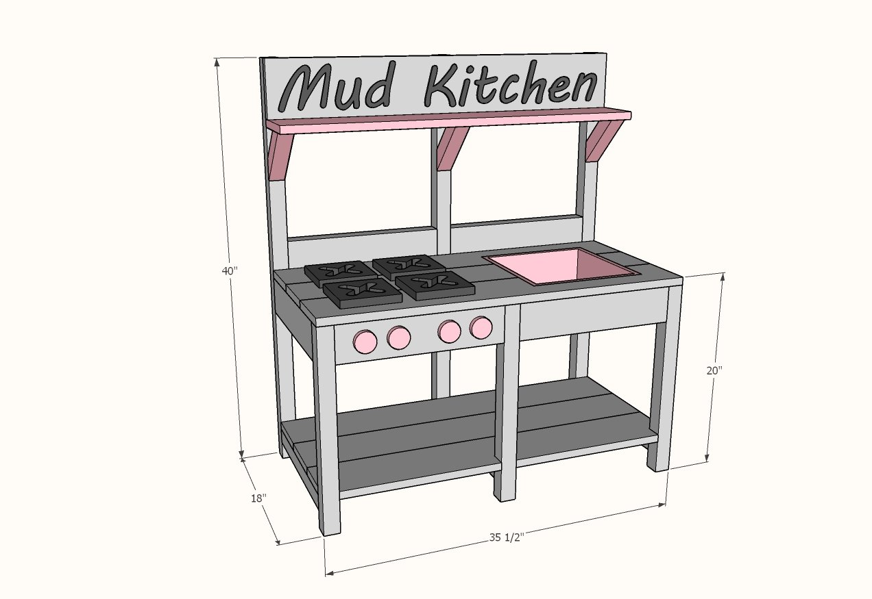 Mud Kitchen dimension diagram 1