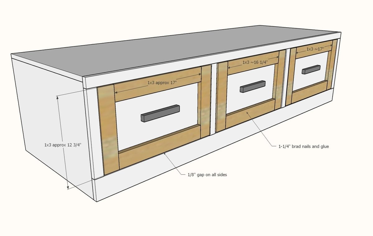 Mudroom Bench with Easy Drawers — step 9