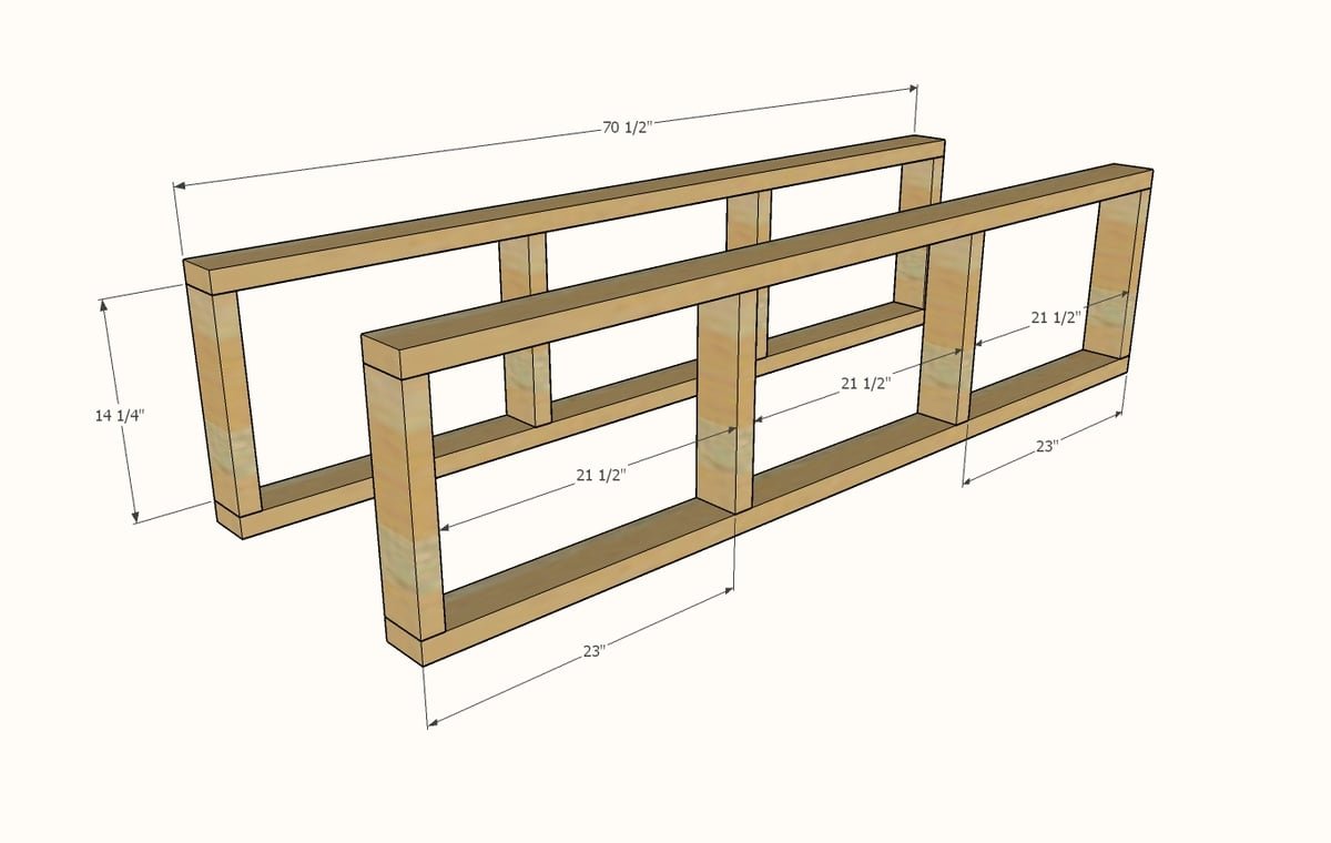 Mudroom Bench with Easy Drawers — step 1