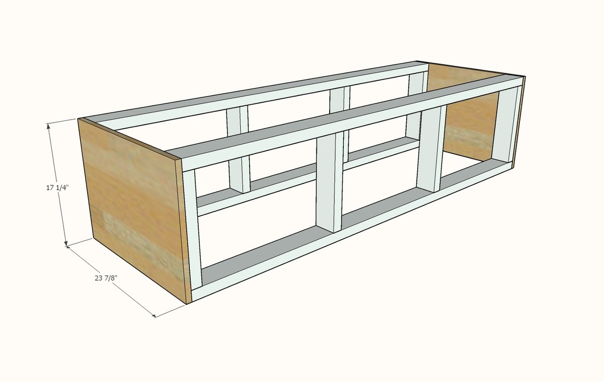 Mudroom Bench with Easy Drawers — step 2