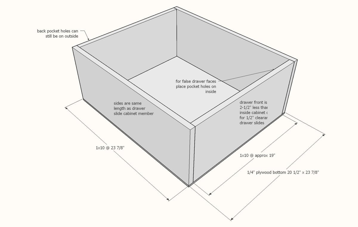 Mudroom Bench with Easy Drawers — step 3