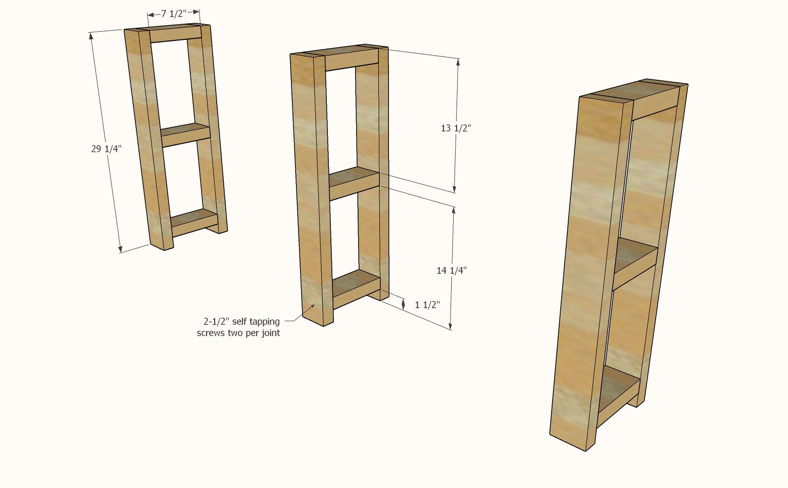 Narrow Console Table [Super Simple Collection] — step 1